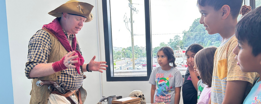 Pirate crew teaching students