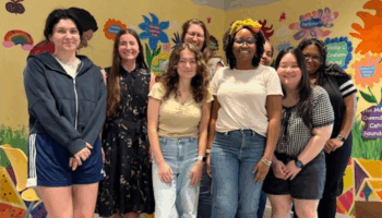 A photo of Sophie and team