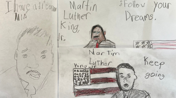 3 drawings inspired by Martin Luther King Jr. Day
