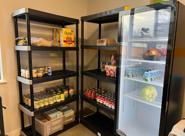 Aspire's food pantry