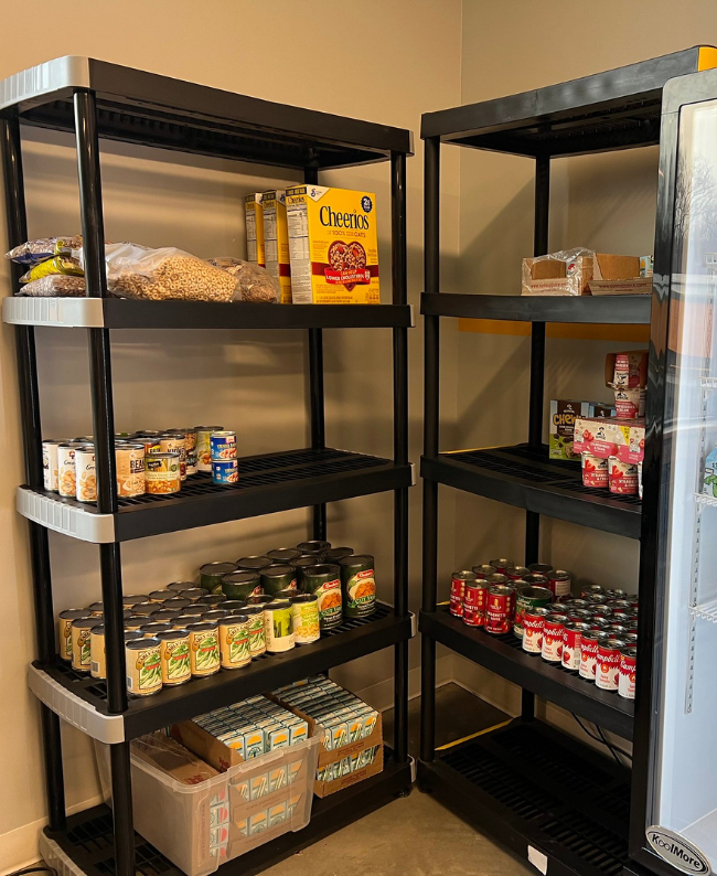 Aspire's food pantry